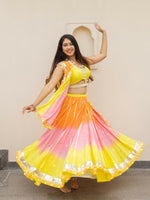 Tropical Glow: Cotton Tassels Chaniya Choli