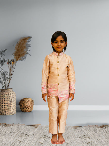 Lemonade Pink Boys Kurta & Pant Set