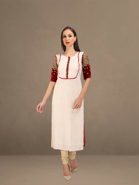 Exquisite Cotton Silk Blend Kurta Set: Timeless Charm and Sophistication