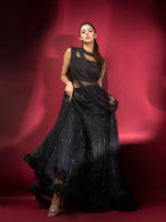 Black Milano & Natural Crepe Lehenga Choli